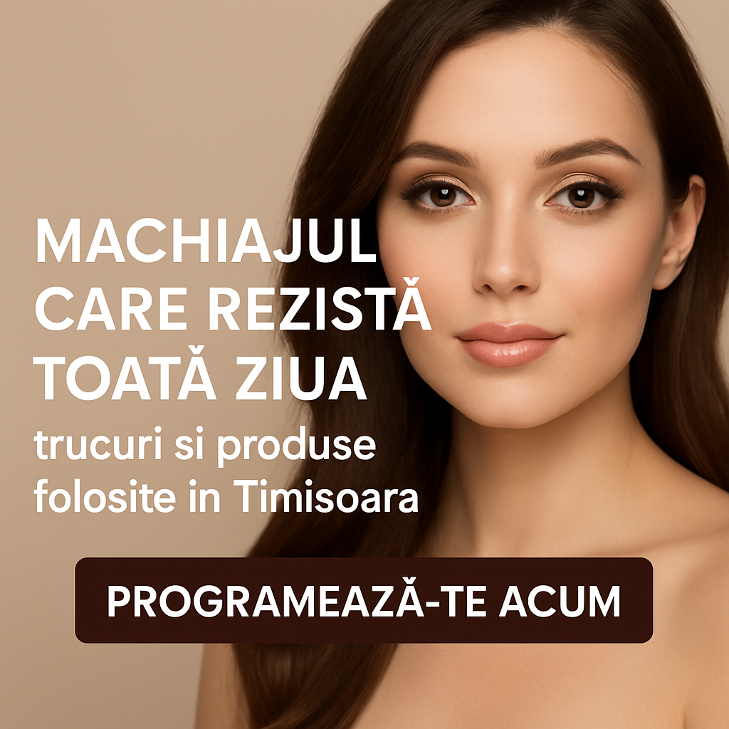 Machiajul care rezistă toată ziua – trucuri și produse folosite în Timișoara